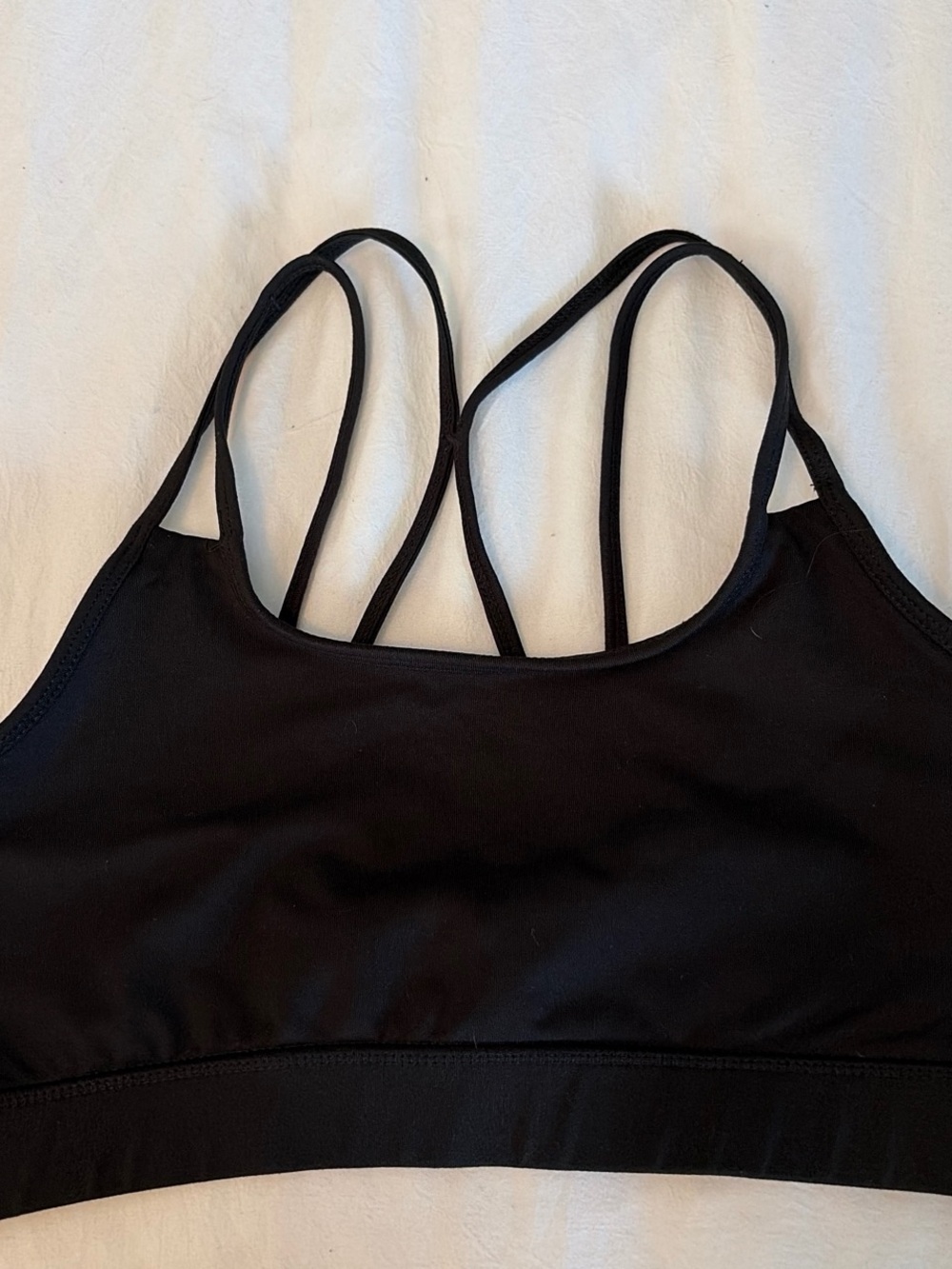 GAIAM Black Double-Strap Sports Bra